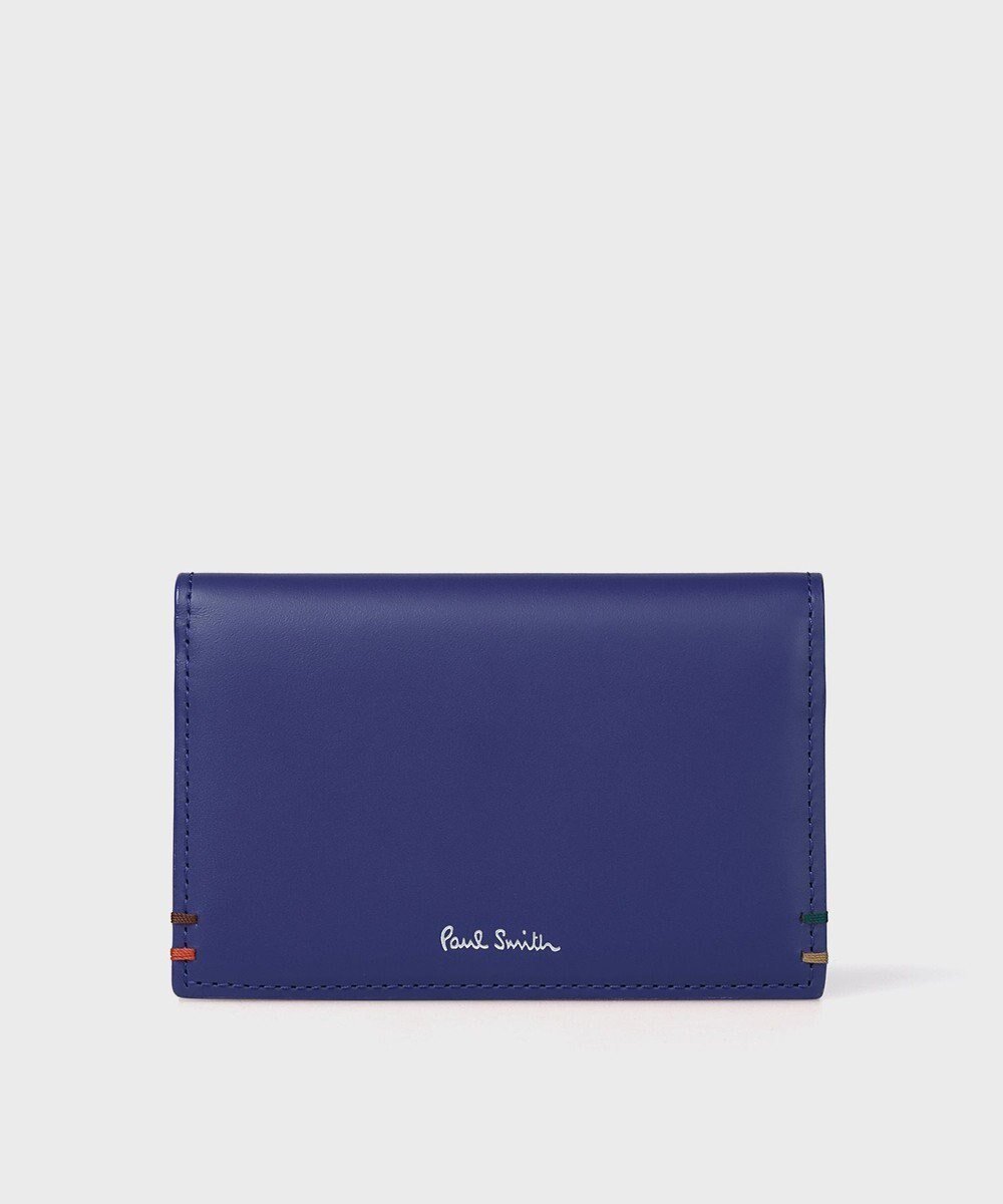 【ポールスミス/Paul Smith / MEN】のハイライトステッチ 名刺入れ インテリア・キッズ・メンズ・レディースファッション・服の通販 founy(ファニー) 　ファッション　Fashion　メンズファッション　Fashion for Men　ハンド　Hand, Handmade　フロント　Front, Front Design　メンズ　Men's, Menswear　財布　Wallet, Purse　ブルー|ID: prp329100004632973 ipo3291000000033654024