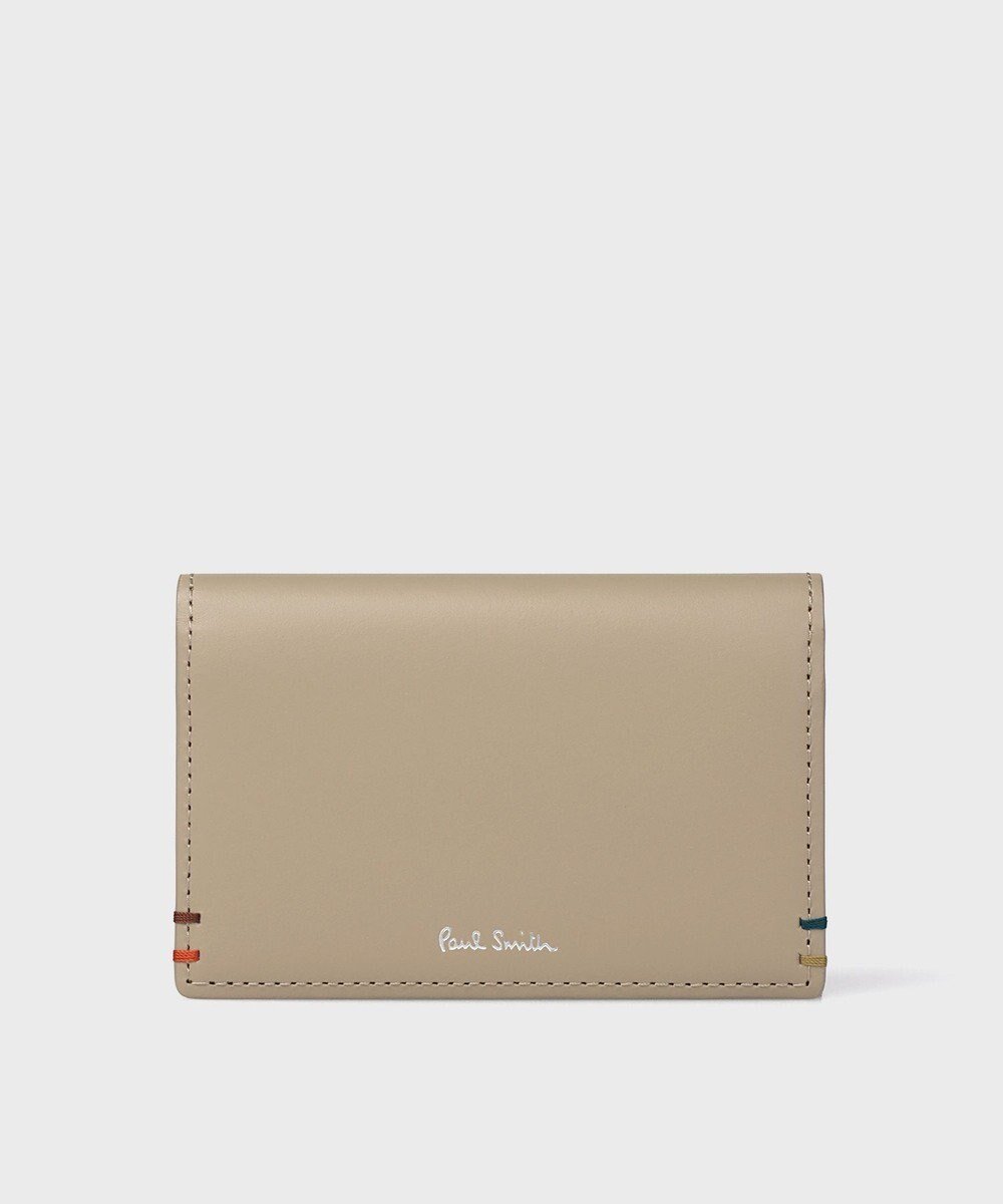 【ポールスミス/Paul Smith / MEN】のハイライトステッチ 名刺入れ インテリア・キッズ・メンズ・レディースファッション・服の通販 founy(ファニー) 　ファッション　Fashion　メンズファッション　Fashion for Men　ハンド　Hand, Handmade　フロント　Front, Front Design　メンズ　Men's, Menswear　財布　Wallet, Purse　ベージュ|ID: prp329100004632973 ipo3291000000033654025