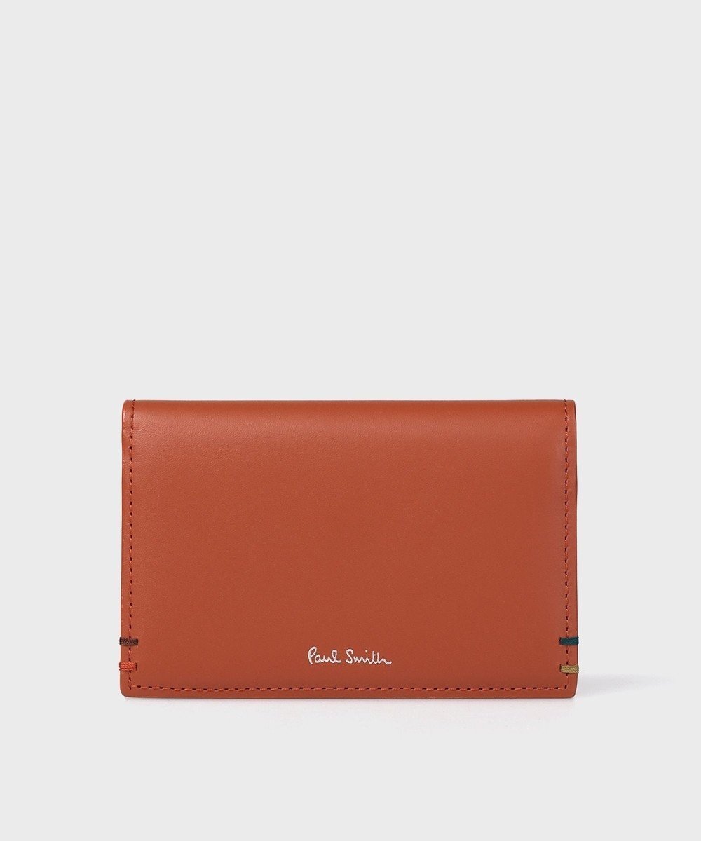 【ポールスミス/Paul Smith / MEN】のハイライトステッチ 名刺入れ インテリア・キッズ・メンズ・レディースファッション・服の通販 founy(ファニー) 　ファッション　Fashion　メンズファッション　Fashion for Men　ハンド　Hand, Handmade　フロント　Front, Front Design　メンズ　Men's, Menswear　財布　Wallet, Purse　レッド|ID: prp329100004632973 ipo3291000000033654026
