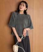 【アンフィーロ 自由区/UNFILO】のナイロンシャギー ハーフスリーブプルオーバー 人気、トレンドファッション・服の通販 founy(ファニー) ファッション Fashion レディースファッション Fashion for Women トップス・カットソー Cut & Sew Tops ニット Knit Tops & Sweaters カジュアルプルオーバー・ニットトップス Pullovers & Knit Tops / Casual Pullovers ウォッシャブル Machine Washable セーター Sweater, Knitwear リラックス Relax, Relaxed Fit エレガント 上品 Elegant 秋 Autumn A/W・秋冬 Autumn/Winter thumbnail チャコール|ID: prp329100004633090 ipo3291000000033347213