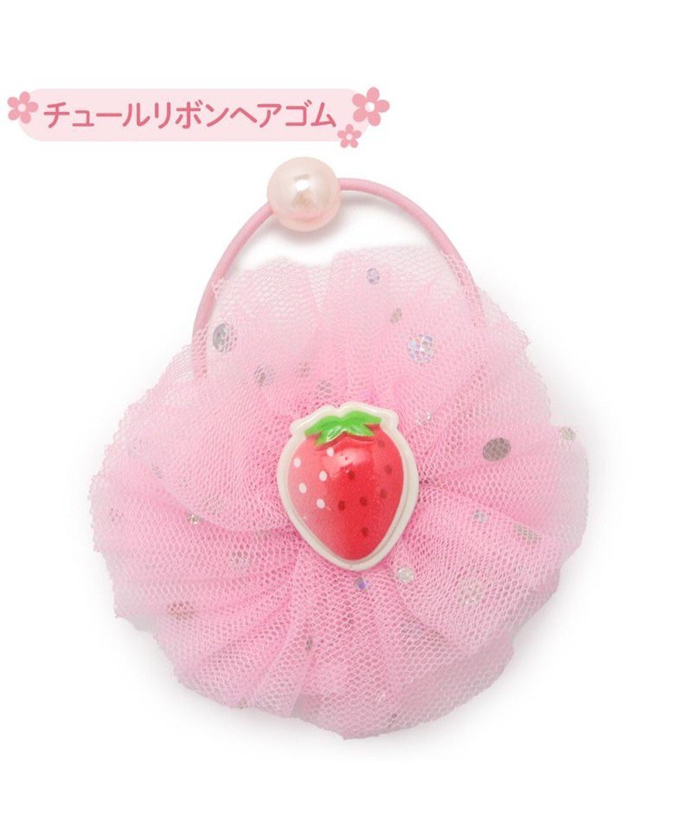 【マザーガーデン/Mother garden / KIDS】のマザーガーデン 野いちご チュールリボン ヘアゴム インテリア・キッズ・メンズ・レディースファッション・服の通販 founy(ファニー) 　ファッション　Fashion　キッズファッション　Fashion for Kids　アクセサリー　Fashion Accessories　ガーデン　Garden, Gardening　キャラクター　Character, Licensed Characters　ギフト プレゼント　Gift / Present　ヘアアクセ　Hair Accessory, Hair Clip　ヘアゴム|ID: prp329100004633619 ipo3291000000033487212