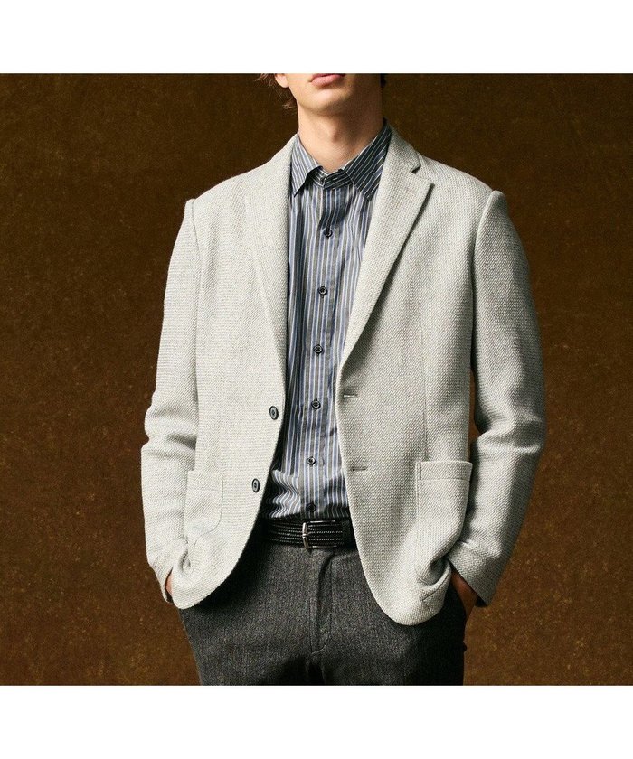 【ジョセフ アブード/JOSEPH ABBOUD / MEN】の【軽量/ストレッチ/洗える/JAPANファブリック/和紙】コンフォータブルジャージー ジャケット インテリア・キッズ・メンズ・レディースファッション・服の通販 founy(ファニー) https://founy.com/ ファッション Fashion メンズファッション Fashion for Men アウター Men's Coats Outerwear テーラードジャケット Tailored Jackets & Blazers 洗える Machine Washable 軽量 Lightweight, Ultra Light シンプル Simple, Minimal ジャケット Jacket, Outerwear ストレッチ Stretch, Stretchy Fabric デニム Denim, Jeans Material 人気 Popular, Best Seller ファブリック Fabric, Textile リラックス Relax, Relaxed Fit A/W・秋冬 Autumn/Winter S/S・春夏 SS, Spring/Summer, Warm Season おすすめ Recommended / Our Picks 夏 Summer エレガント 上品 Elegant ビジネス 仕事 通勤 Business / Work / Commuting |ID: prp329100004633636 ipo3291000000033640032