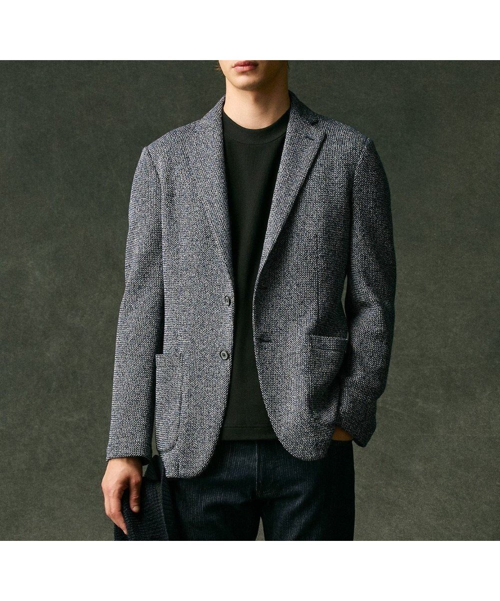 【ジョセフ アブード/JOSEPH ABBOUD / MEN】の【軽量/ストレッチ/洗える/JAPANファブリック/和紙】コンフォータブルジャージー ジャケット インテリア・キッズ・メンズ・レディースファッション・服の通販 founy(ファニー) 　ファッション　Fashion　メンズファッション　Fashion for Men　アウター　Men's Coats Outerwear　テーラードジャケット　Tailored Jackets & Blazers　洗える　Machine Washable　軽量　Lightweight, Ultra Light　シンプル　Simple, Minimal　ジャケット　Jacket, Outerwear　ストレッチ　Stretch, Stretchy Fabric　デニム　Denim, Jeans Material　人気　Popular, Best Seller　ファブリック　Fabric, Textile　リラックス　Relax, Relaxed Fit　A/W・秋冬　Autumn/Winter　S/S・春夏　SS, Spring/Summer, Warm Season　おすすめ　Recommended / Our Picks　夏　Summer　エレガント 上品　Elegant　ビジネス 仕事 通勤　Business / Work / Commuting　ネイビー系|ID: prp329100004633636 ipo3291000000033640034