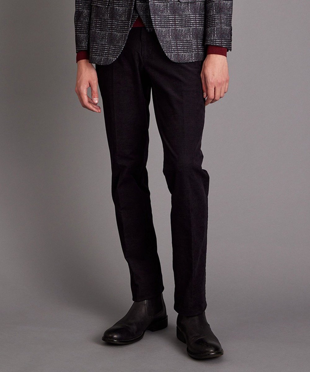 【ジョセフ アブード/JOSEPH ABBOUD / MEN】の【ウエストも伸びる!/2WAYストレッチ/暖かい/オーガニック】オーガニックコットン ウオーム パンツ インテリア・キッズ・メンズ・レディースファッション・服の通販 founy(ファニー) 　ファッション　Fashion　メンズファッション　Fashion for Men　ボトムス　Bottoms　ウォーム　Warm Fabric　オーガニック　Organic Cotton　コーデュロイ　Corduroy, Cord Fabric　ストレッチ　Stretch, Stretchy Fabric　防寒　Cold Protection, Winter-Ready　冬　Winter / This Winter　A/W・秋冬　Autumn/Winter　ブラック系|ID: prp329100004633639 ipo3291000000033564016