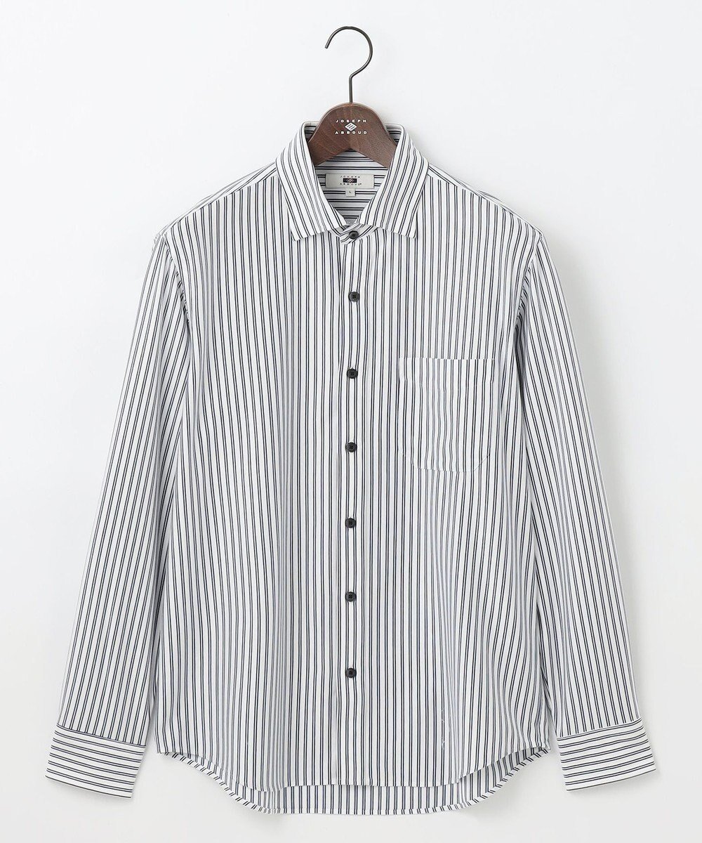 【ジョセフ アブード/JOSEPH ABBOUD / MEN】の【綿100%・自然なストレッチ】マイクロストライプジャージー シャツ インテリア・キッズ・メンズ・レディースファッション・服の通販 founy(ファニー) 　ファッション　Fashion　メンズファッション　Fashion for Men　トップス・カットソー　Cut & Sew Tops　メンズシャツ　Shirts　インナー　Innerwear　ジャケット　Jacket, Outerwear　ストライプ　Stripe, Striped Pattern　ストレッチ　Stretch, Stretchy Fabric　スラックス　Slacks, Dress Pants　デニム　Denim, Jeans Material　バランス　Balance, Style Balance　A/W・秋冬　Autumn/Winter　おすすめ　Recommended / Our Picks　エレガント 上品　Elegant　ダルブルー系1|ID: prp329100004633641 ipo3291000000033357114