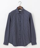 【ジョセフ アブード/JOSEPH ABBOUD / MEN】の【綿100%・自然なストレッチ】マイクロストライプジャージー シャツ ネイビー系1|ID: prp329100004633641 ipo3291000000033357115