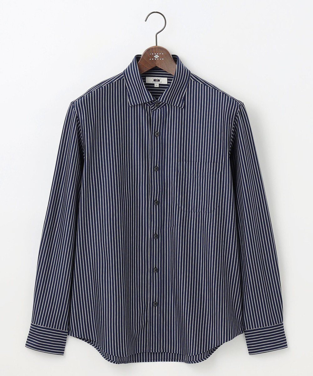 【ジョセフ アブード/JOSEPH ABBOUD / MEN】の【綿100%・自然なストレッチ】マイクロストライプジャージー シャツ インテリア・キッズ・メンズ・レディースファッション・服の通販 founy(ファニー) 　ファッション　Fashion　メンズファッション　Fashion for Men　トップス・カットソー　Cut & Sew Tops　メンズシャツ　Shirts　インナー　Innerwear　ジャケット　Jacket, Outerwear　ストライプ　Stripe, Striped Pattern　ストレッチ　Stretch, Stretchy Fabric　スラックス　Slacks, Dress Pants　デニム　Denim, Jeans Material　バランス　Balance, Style Balance　A/W・秋冬　Autumn/Winter　おすすめ　Recommended / Our Picks　エレガント 上品　Elegant　ネイビー系1|ID: prp329100004633641 ipo3291000000033357115