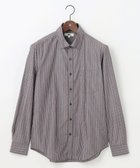 【ジョセフ アブード/JOSEPH ABBOUD / MEN】の【シルク×綿ブレンド】シルクコットンストライプ シャツ 人気、トレンドファッション・服の通販 founy(ファニー) ファッション Fashion メンズファッション Fashion for Men トップス・カットソー Cut & Sew Tops メンズシャツ Shirts インナー Innerwear シルク Silk, 100% Silk シンプル Simple, Minimal ジャケット Jacket, Outerwear ストライプ Stripe, Striped Pattern デニム Denim, Jeans Material ドレープ Drape, Draping Fabric A/W・秋冬 Autumn/Winter S/S・春夏 SS, Spring/Summer, Warm Season おすすめ Recommended / Our Picks 夏 Summer エレガント 上品 Elegant ビジネス 仕事 通勤 Business / Work / Commuting thumbnail ダークブラウン系1|ID: prp329100004633642 ipo3291000000033640081
