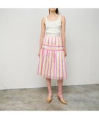 【グレース コンチネンタル/GRACE CONTINENTAL】のマルチシアーストライプスカート 人気、トレンドファッション・服の通販 founy(ファニー) ファッション Fashion レディースファッション Fashion for Women スカート Skirts シアー Sheer, See-Through ティアード Tiered, Tiered Style リゾート Resort, Vacation Style リボン Ribbon, Bow 今夏 This Summer 夏 Summer 春 Spring S/S・春夏 SS, Spring/Summer, Warm Season thumbnail ピンク|ID: prp329100004633657 ipo3291000000034628960