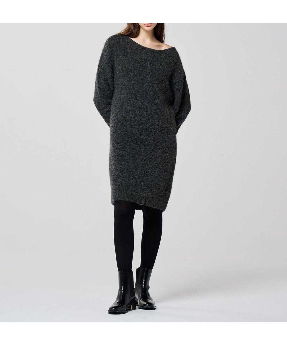 【アンクレイヴ/uncrave】のアルパカニット ワンピース(uncrave WHITE) インテリア・キッズ・メンズ・レディースファッション・服の通販 founy(ファニー) ファッション Fashion レディースファッション Fashion for Women ワンピース Dresses ニットワンピース Knit Dresses ストレッチ Stretch, Stretchy Fabric タイツ Tights, Legwear チュニック Tunic, Long Top デコルテ Décolleté, Neckline レギンス Leggings, Stretch Pants ロング Long, Long-Length A/W・秋冬 Autumn/Winter チャコール|ID: prp329100004633661 ipo3291000000033552529