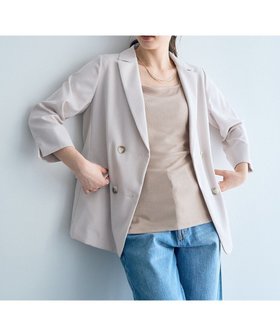 【イェッカ ヴェッカ/YECCA VECCA】のダブルブレストジャケット 人気、トレンドファッション・服の通販 founy(ファニー) ファッション Fashion レディースファッション Fashion for Women アウター Coat / Outerwear Collection レディースジャケット・軽アウター Jackets テーラードジャケット / 通勤・きれいめスタイル Tailored Jackets & Blazers ジャケット Jacket, Outerwear スリット Slit, Slit Detail ダブル Double, Double-Breasted フォーマル Formal, Dressy ポケット Pocket, Pocket Detail ロング Long, Long-Length 夏 Summer 春 Spring S/S・春夏 SS, Spring/Summer, Warm Season 軽量 Lightweight, Ultra Light |ID:prp329100004633671