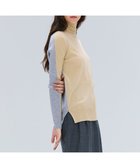 【ベイジ,/BEIGE,】の【洗える・VERY NaVY12月号掲載】LA MONNAIE / バイカラーウールタートルニット Mustard × L.Gray|ID: prp329100004633782 ipo3291000000033819993