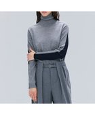 【ベイジ,/BEIGE,】の【洗える・VERY NaVY掲載】LA MONNAIE / バイカラーウールタートルニット Md.Gray × Midnight|ID: prp329100004633782 ipo3291000000035574562