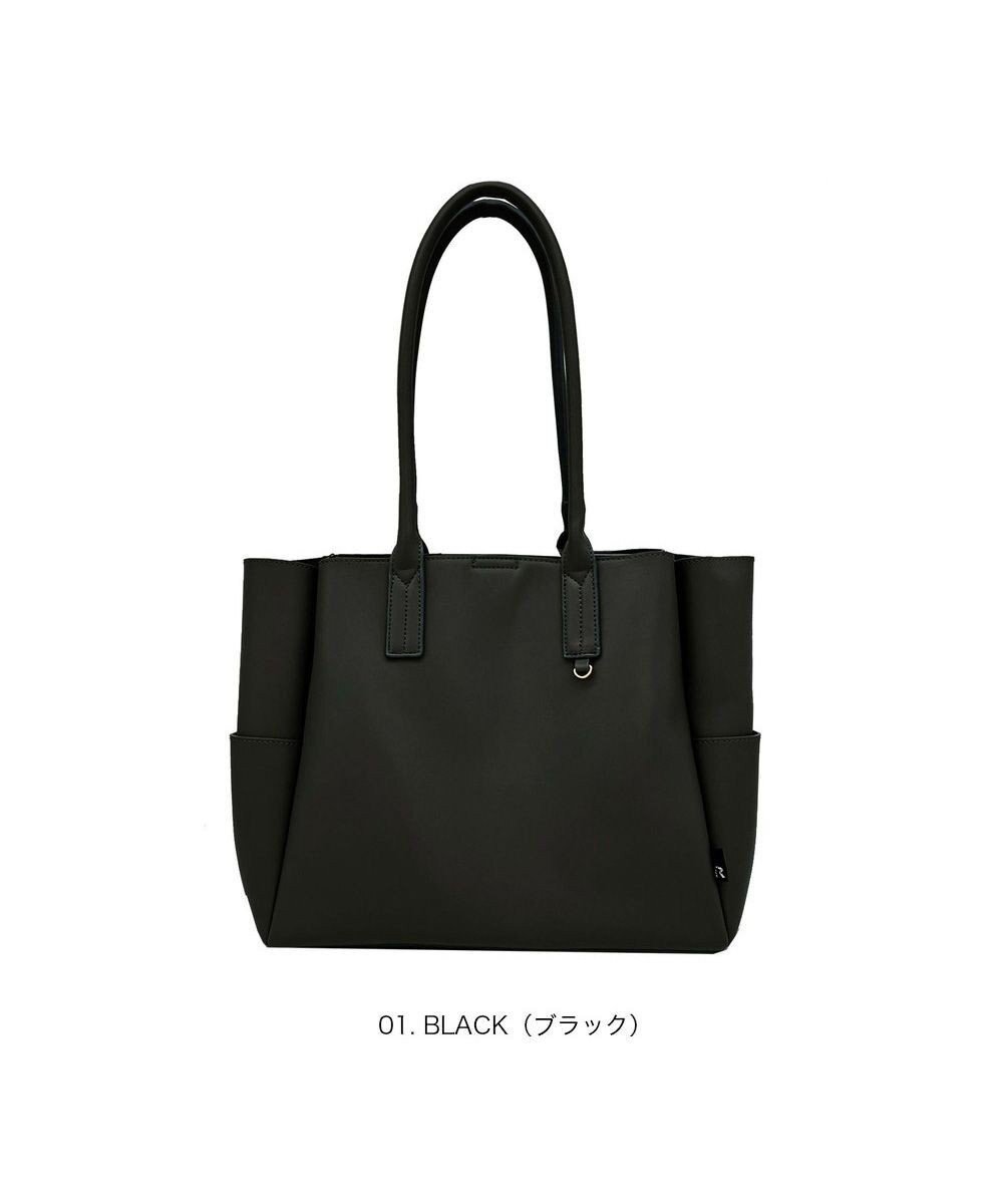 【ルートート/ROOTOTE】の3661【きちんと感と頼れる収納力】LT.A4アーキャトルワイド.オブロングA インテリア・キッズ・メンズ・レディースファッション・服の通販 founy(ファニー) 　ファッション　Fashion　レディースファッション　Fashion for Women　バッグ　Bags　カメラ　Camera Accessories　スマホ　Smartphone, Mobile Device　チャーム　Charm, Pendant　なめらか　Smooth, Silky Texture　バランス　Balance, Style Balance　プリント　Print, Printed Pattern　ベロア　Velour, Soft Velvet　ポケット　Pocket, Pocket Detail　ポーチ　Pouch, Small Case　マグネット　Magnet, Magnetic Closure　ランダム　Random, Irregular　ロング　Long, Long-Length　エレガント 上品　Elegant　新作・新入荷　New Arrivals / New In　ビジネス 仕事 通勤　Business / Work / Commuting　01:ブラック|ID: prp329100004633788 ipo3291000000033359593
