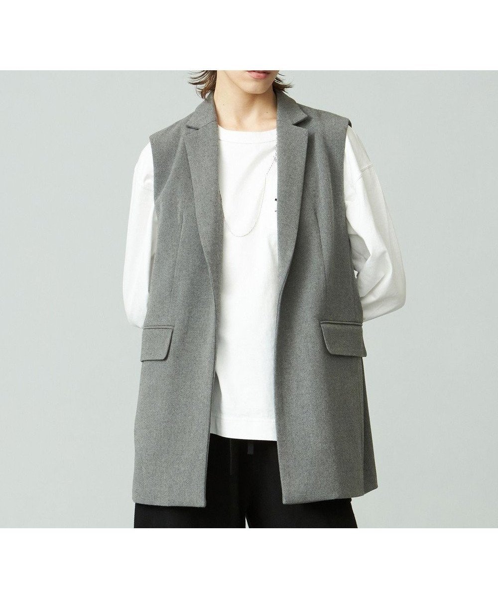 【ジェイプレスヨークストリート/J.PRESS YORK STREET】の【WOMEN】ジャケット ジレ インテリア・キッズ・メンズ・レディースファッション・服の通販 founy(ファニー) 　ファッション　Fashion　レディースファッション　Fashion for Women　アウター　Coat / Outerwear Collection　レディースジャケット・軽アウター　Jackets　インナー　Innerwear　ジャケット　Jacket, Outerwear　A/W・秋冬　Autumn/Winter　グレー系|ID: prp329100004633792 ipo3291000000033359628