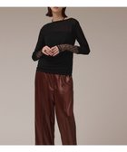 【グレース コンチネンタル/GRACE CONTINENTAL】のアセテートシアーカットトップ ブラック|ID: prp329100004633802 ipo3291000000033359770