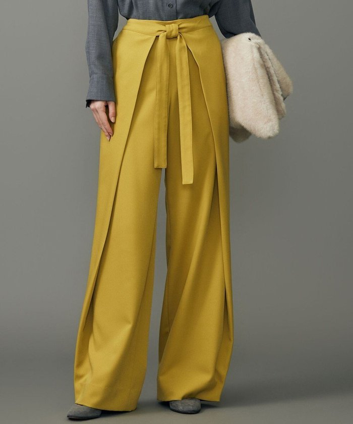 【自由区/JIYU-KU】の【洗える】Peソフトツイルラップワイド パンツ インテリア・キッズ・メンズ・レディースファッション・服の通販 founy(ファニー) https://founy.com/ ファッション Fashion レディースファッション Fashion for Women パンツ Pants & Trousers ストレート Straight, Straight Cut ツイル Twist, Twisted Detail ボトム Bottoms, Lower Wear ワイド Wide, Wide Fit エレガント 上品 Elegant 洗える Machine Washable A/W・秋冬 Autumn/Winter |ID: prp329100004633804 ipo3291000000033359788