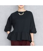 【自由区/JIYU-KU】のクリアコットンポンチペプラム カットソー 人気、トレンドファッション・服の通販 founy(ファニー) ファッション Fashion レディースファッション Fashion for Women トップス・カットソー Cut & Sew Tops シャツ・ブラウス・オフィスカジュアル Elegant Blouses & Button-Ups ロングTシャツ・Tシャツ Longline T-Shirts & Tees カットソー・ベーシックTシャツ Cut-and-Sewn Tops / Stretch Tees & Basics カットソー Cut and Sewn Top ストレッチ Stretch, Stretchy Fabric タフタ Taffeta, Structured Fabric ツイスト Tweed, Tweed Fabric ドレープ Drape, Draping Fabric ペプラム Peplum, Flared Hem A/W・秋冬 Autumn/Winter thumbnail ネイビー|ID: prp329100004633805 ipo3291000000034143674