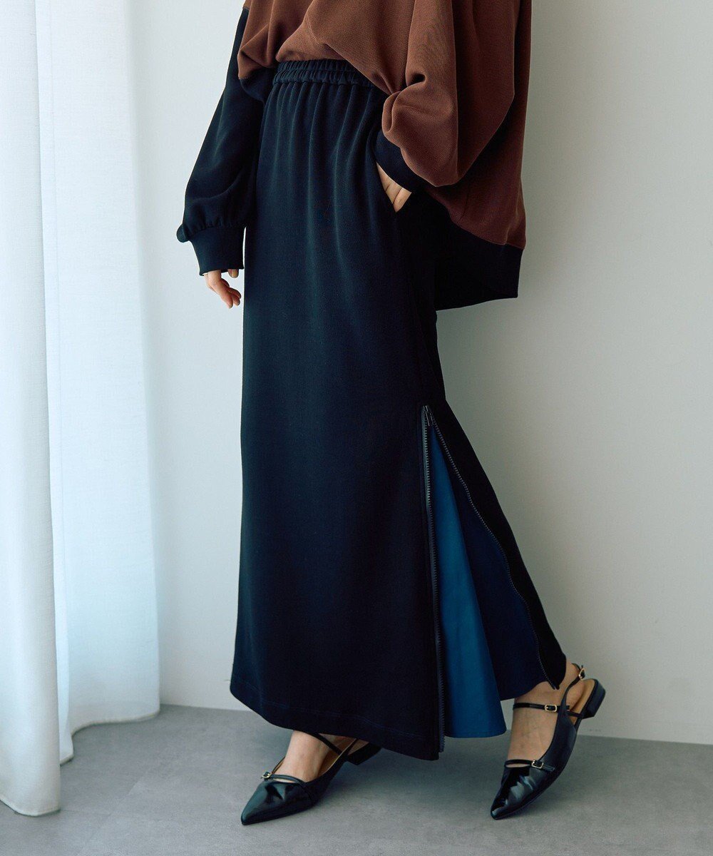 【イェッカ ヴェッカ/YECCA VECCA】のZIPアレンジスカート インテリア・キッズ・メンズ・レディースファッション・服の通販 founy(ファニー) 　ファッション　Fashion　レディースファッション　Fashion for Women　スカート　Skirts　おすすめ　Recommended / Our Picks　カットソー　Cut and Sewn Top　シンプル　Simple, Minimal　セットアップ　Set-Up, Coordinated Outfit　ポケット　Pocket, Pocket Detail　A/W・秋冬　Autumn/Winter　Black|ID: prp329100004633807 ipo3291000000033359831