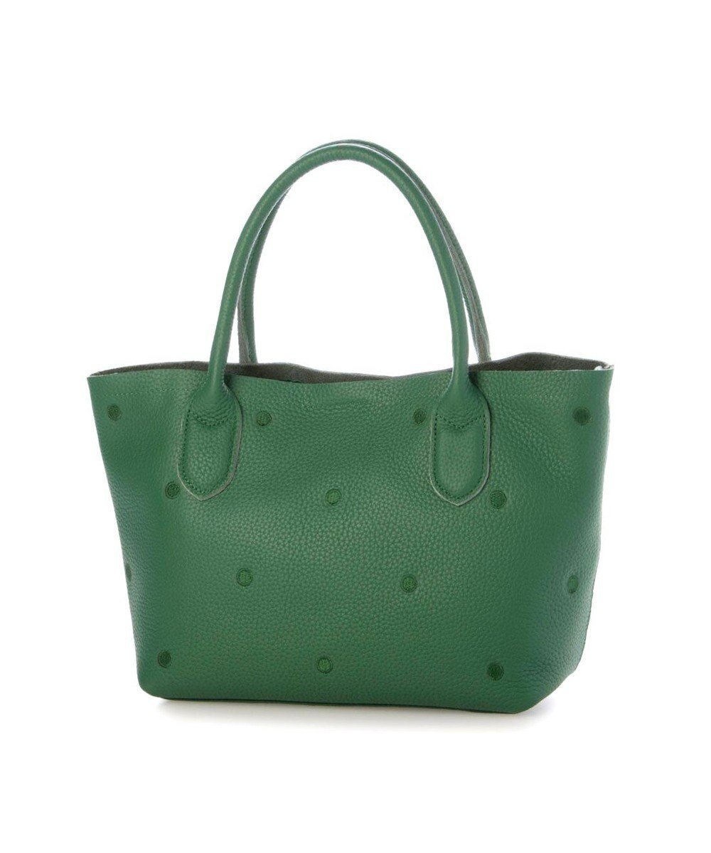【アンビリオン/UNBILLION】のペルケ perche / 牛革ドット刺繍2wayトートS インテリア・キッズ・メンズ・レディースファッション・服の通販 founy(ファニー) ファッション Fashion レディースファッション Fashion for Women バッグ Bags ショルダー Shoulder, Shoulder Strap ドット Polka Dot, Dot Pattern ポケット Pocket, Pocket Detail マグネット Magnet, Magnetic Closure 財布 Wallet, Purse グリーン|ID: prp329100004633817 ipo3291000000033359909