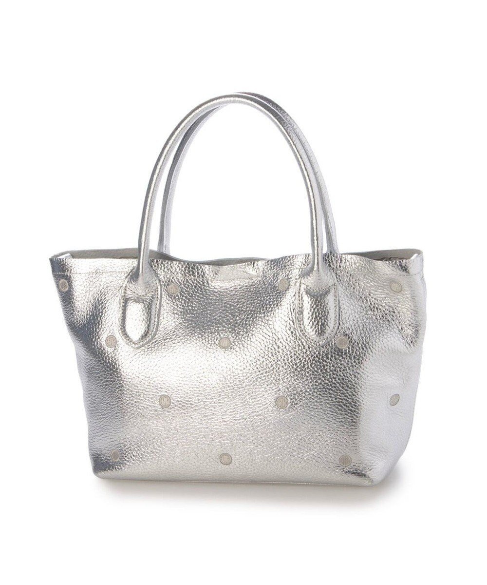 【アンビリオン/UNBILLION】のペルケ perche / 牛革ドット刺繍2wayトートS インテリア・キッズ・メンズ・レディースファッション・服の通販 founy(ファニー) ファッション Fashion レディースファッション Fashion for Women バッグ Bags ショルダー Shoulder, Shoulder Strap ドット Polka Dot, Dot Pattern ポケット Pocket, Pocket Detail マグネット Magnet, Magnetic Closure 財布 Wallet, Purse ライトシルバー|ID: prp329100004633817 ipo3291000000033359911