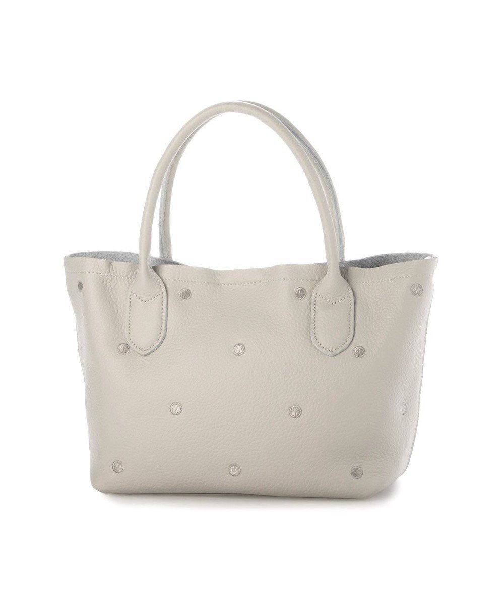 【アンビリオン/UNBILLION】のペルケ perche / 牛革ドット刺繍2wayトートS インテリア・キッズ・メンズ・レディースファッション・服の通販 founy(ファニー) ファッション Fashion レディースファッション Fashion for Women バッグ Bags ショルダー Shoulder, Shoulder Strap ドット Polka Dot, Dot Pattern ポケット Pocket, Pocket Detail マグネット Magnet, Magnetic Closure 財布 Wallet, Purse ライトグレー|ID: prp329100004633817 ipo3291000000033359914