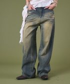 【ウィゴー/WEGO】のブラストバギーデニム デニム中濃色|ID: prp329100004633828 ipo3291000000033623834