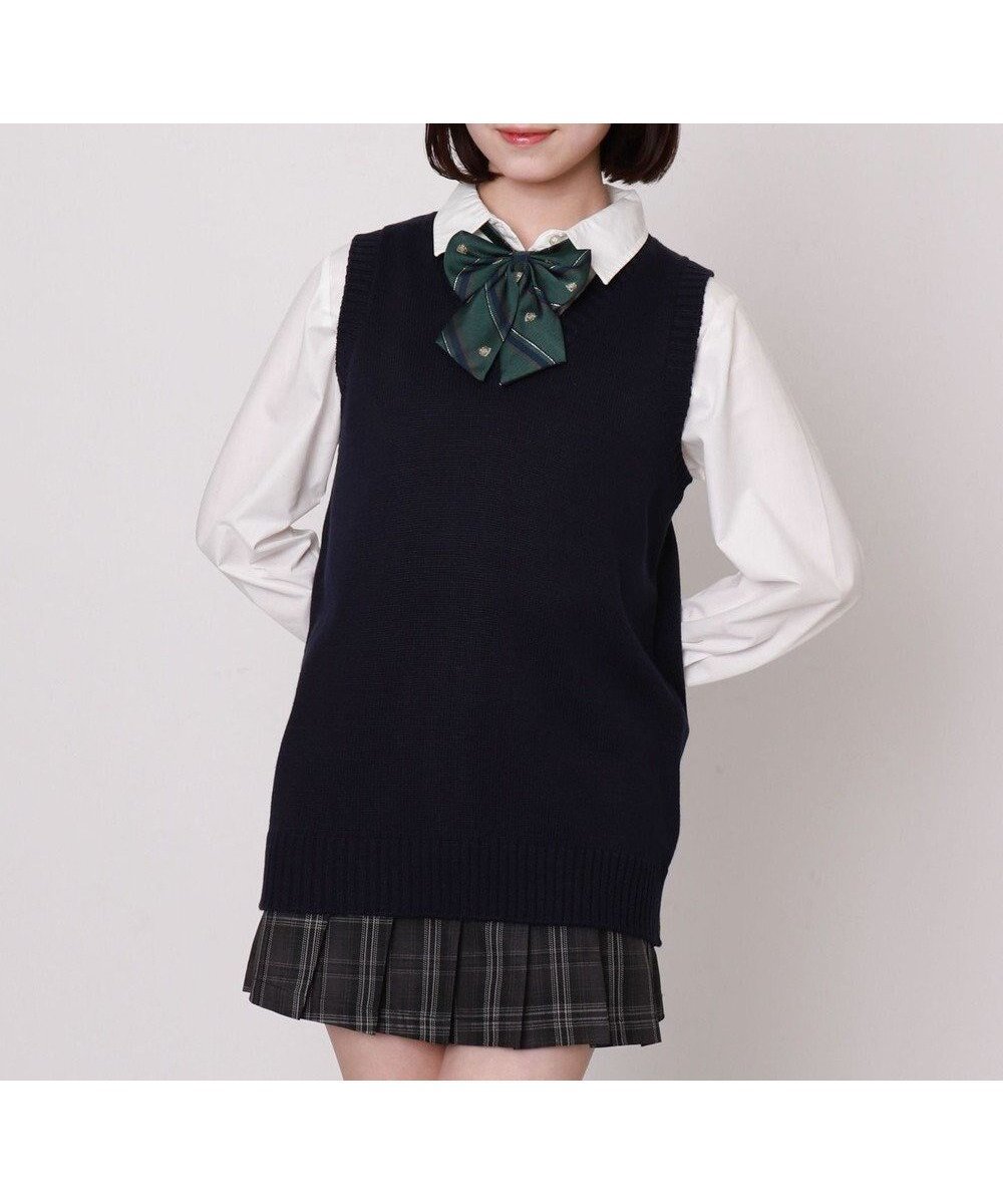 【ウィゴー/WEGO】の【SCHOOLITEM】ベーシックニットベスト 人気、トレンドファッション・服の通販 founy(ファニー) 　ファッション　Fashion　レディースファッション　Fashion for Women　アウター　Coat / Outerwear Collection　トップス・カットソー　Cut & Sew Tops　ニット　Knit Tops & Sweaters　ベスト&ジレ / 重ね着スタイル　Vests & Gilets　おすすめ　Recommended / Our Picks　スウェット / スエット　Sweatshirt, Sweatwear　スマホ　Smartphone, Mobile Device　ベスト　Vest, Waistcoat　半袖　Short Sleeve, Half Sleeve　A/W・秋冬　Autumn/Winter　長袖　Long Sleeve, Full Sleeve　 other-1|ID: prp329100004633832 ipo3291000000033360093