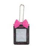 【ウィゴー/WEGO】のぷっくりリボンIDフォトケースキーホルダー ブラック|ID: prp329100004633851 ipo3291000000033360251