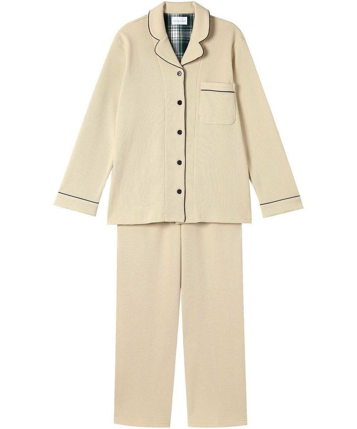 【ウンナナクール/une nana cool】のふわふわワッフルパシャマ インテリア・キッズ・メンズ・レディースファッション・服の通販 founy(ファニー) https://founy.com/ ファッション Fashion レディースファッション Fashion for Women チェック Check, Plaid, Tartan パイピング Piping, Trim Design パジャマ Pajamas, Sleepwear リラックス Relax, Relaxed Fit ワッフル Waffle, Waffle Knit おすすめ Recommended / Our Picks ギフト プレゼント Gift / Present |ID: prp329100004634156 ipo3291000000033681405