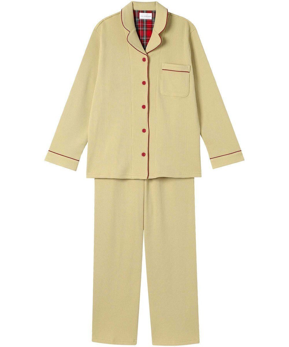 【ウンナナクール/une nana cool】のふわふわワッフルパシャマ インテリア・キッズ・メンズ・レディースファッション・服の通販 founy(ファニー) 　ファッション　Fashion　レディースファッション　Fashion for Women　チェック　Check, Plaid, Tartan　パイピング　Piping, Trim Design　パジャマ　Pajamas, Sleepwear　リラックス　Relax, Relaxed Fit　ワッフル　Waffle, Waffle Knit　おすすめ　Recommended / Our Picks　ギフト プレゼント　Gift / Present　DR|ID: prp329100004634156 ipo3291000000033681409
