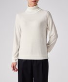 【ポール スミス/Paul Smith】の【洗える】ドレープウール ストライプ タートルネック ニット オフホワイト|ID: prp329100004634289 ipo3291000000033623891