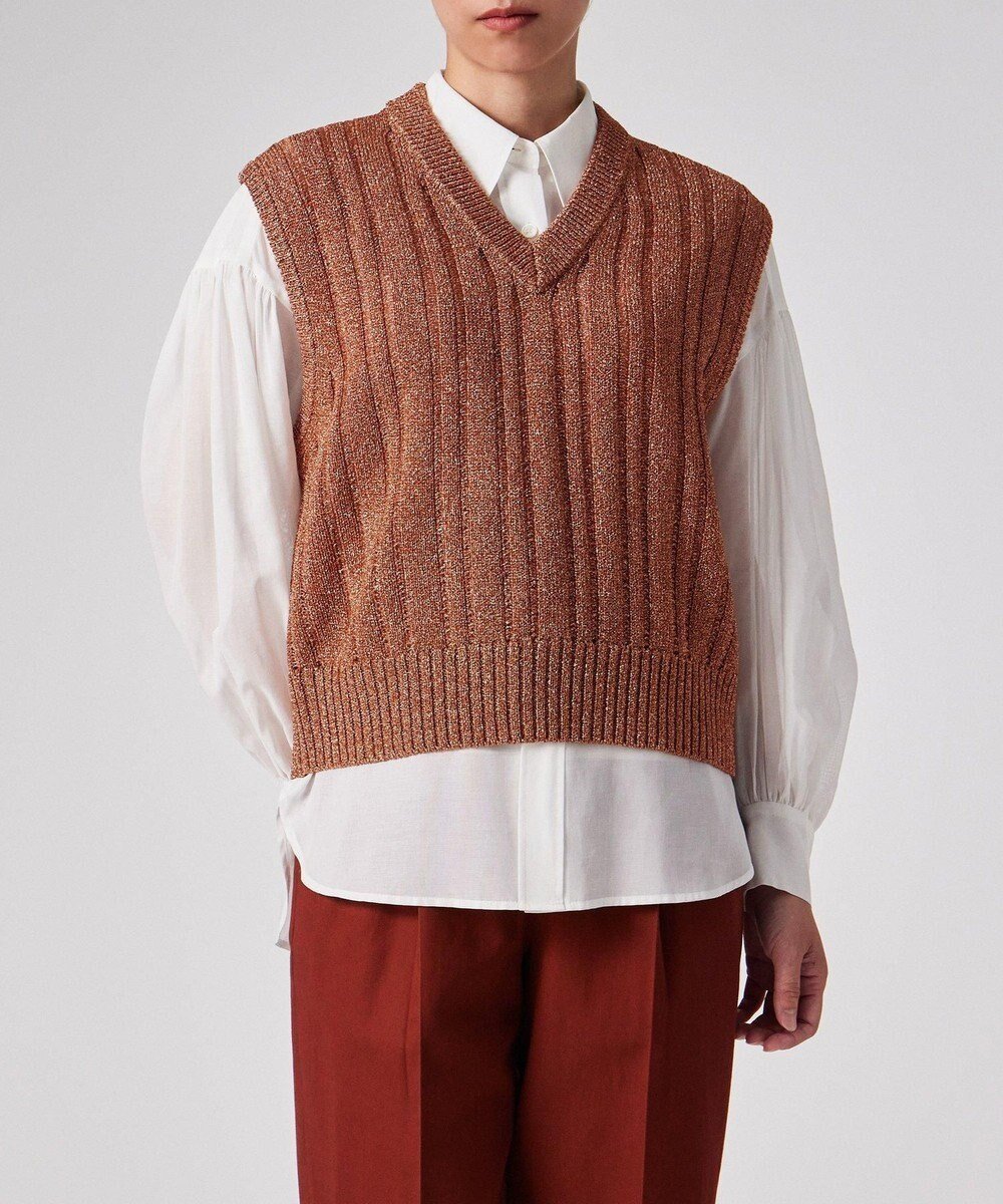【ポール スミス/Paul Smith】の【洗える】グリッター ニット ベスト 人気、トレンドファッション・服の通販 founy(ファニー) 　ファッション　Fashion　レディースファッション　Fashion for Women　アウター　Coat / Outerwear Collection　トップス・カットソー　Cut & Sew Tops　ニット　Knit Tops & Sweaters　ベスト&ジレ / 重ね着スタイル　Vests & Gilets　グリッター　Glitter, Sparkle　ノースリーブ　Sleeveless, No-Sleeve　ベスト　Vest, Waistcoat　メタリック　Metallic, Shiny Finish　夏　Summer　S/S・春夏　SS, Spring/Summer, Warm Season　洗える　Machine Washable　A/W・秋冬　Autumn/Winter　 other-1|ID: prp329100004634290 ipo3291000000033623901