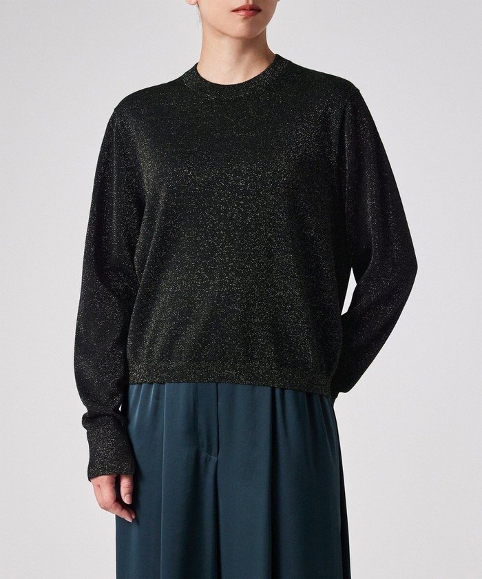 【ポール スミス/Paul Smith】の【洗える】ソフト クロップド ラメ ニット インテリア・キッズ・メンズ・レディースファッション・服の通販 founy(ファニー) https://founy.com/ ファッション Fashion レディースファッション Fashion for Women トップス・カットソー Cut & Sew Tops ニット Knit Tops & Sweaters クロップド Cropped, Short Length スリット Slit, Slit Detail セーター Sweater, Knitwear フェミニン Feminine, Girly リラックス Relax, Relaxed Fit 夏 Summer S/S・春夏 SS, Spring/Summer, Warm Season 洗える Machine Washable A/W・秋冬 Autumn/Winter |ID: prp329100004634294 ipo3291000000033365806