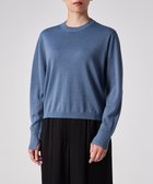 【ポール スミス/Paul Smith】の【洗える】ソフト クロップド ラメ ニット グレイッシュブルー|ID: prp329100004634294 ipo3291000000033365810