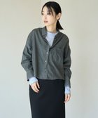 【アンフィーロ 自由区/UNFILO】の【UNFILO DENIM LIGHT】 クロップドシャツ グレー|ID: prp329100004634344 ipo3291000000033366318