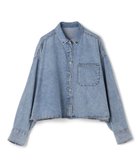 【アンフィーロ 自由区/UNFILO】の【UNFILO DENIM LIGHT】 クロップドシャツ ウォッシュブルー|ID: prp329100004634344 ipo3291000000033846960