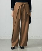 【自由区/JIYU-KU】の【洗える】TRスラブツイルラップワイド パンツ キャメル|ID: prp329100004634347 ipo3291000000033366354