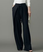 【自由区/JIYU-KU】の【洗える】TRスラブツイルラップワイド パンツ ブラック|ID: prp329100004634347 ipo3291000000033366355