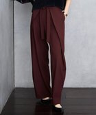 【自由区/JIYU-KU】の【SHIHOさん着用】フロントディテールラップワイド パンツ ボルドー|ID: prp329100004634347 ipo3291000000034170211
