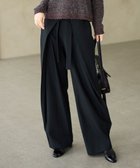 【自由区/JIYU-KU】の【SHIHOさん着用】フロントディテールラップワイド パンツ ブラックⅡ|ID: prp329100004634347 ipo3291000000034477334