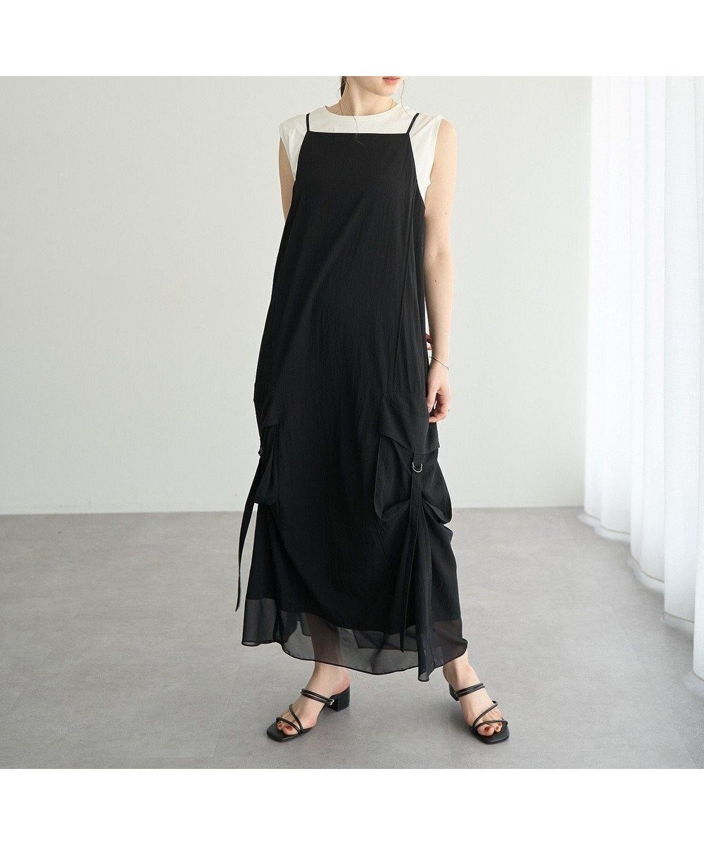 【イェッカ ヴェッカ/YECCA VECCA】の【接触冷感】カーゴキャミワンピース② 人気、トレンドファッション・服の通販 founy(ファニー) 　ファッション　Fashion　レディースファッション　Fashion for Women　ワンピース　Dresses　キャミソールワンピース　Camisole Dresses　おすすめ　Recommended / Our Picks　シアー　Sheer, See-Through　ジャケット　Jacket, Outerwear　セットアップ　Set-Up, Coordinated Outfit　ポケット　Pocket, Pocket Detail　A/W・秋冬　Autumn/Winter　 other-1|ID: prp329100004634365 ipo3291000000033366477