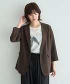 【イェッカ ヴェッカ/YECCA VECCA】のリネンライクジャケット② Brown|ID: prp329100004634373 ipo3291000000033366571
