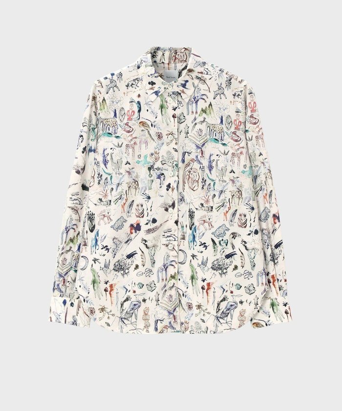 【ポール スミス/Paul Smith】のLittle Beasts 長袖シャツ インテリア・キッズ・メンズ・レディースファッション・服の通販 founy(ファニー) https://founy.com/ ファッション Fashion レディースファッション Fashion for Women トップス・カットソー Cut & Sew Tops シャツ・ブラウス・オフィスカジュアル Elegant Blouses & Button-Ups イラスト Illustration ジャケット Jacket, Outerwear タイプライター Typewriter Fabric, Crisp Cotton ベーシック Basic, Essential ワーク Workwear, Utility Style 夏 Summer S/S・春夏 SS, Spring/Summer, Warm Season A/W・秋冬 Autumn/Winter 長袖 Long Sleeve, Full Sleeve |ID: prp329100004634378 ipo3291000000033366587
