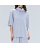 【ベイジ,/BEIGE,】の【洗える・Precious 11月号掲載】LLOYD / ハンマーサテンロールカラー半袖ブラウス Dull Blue|ID: prp329100004634385 ipo3291000000033366631