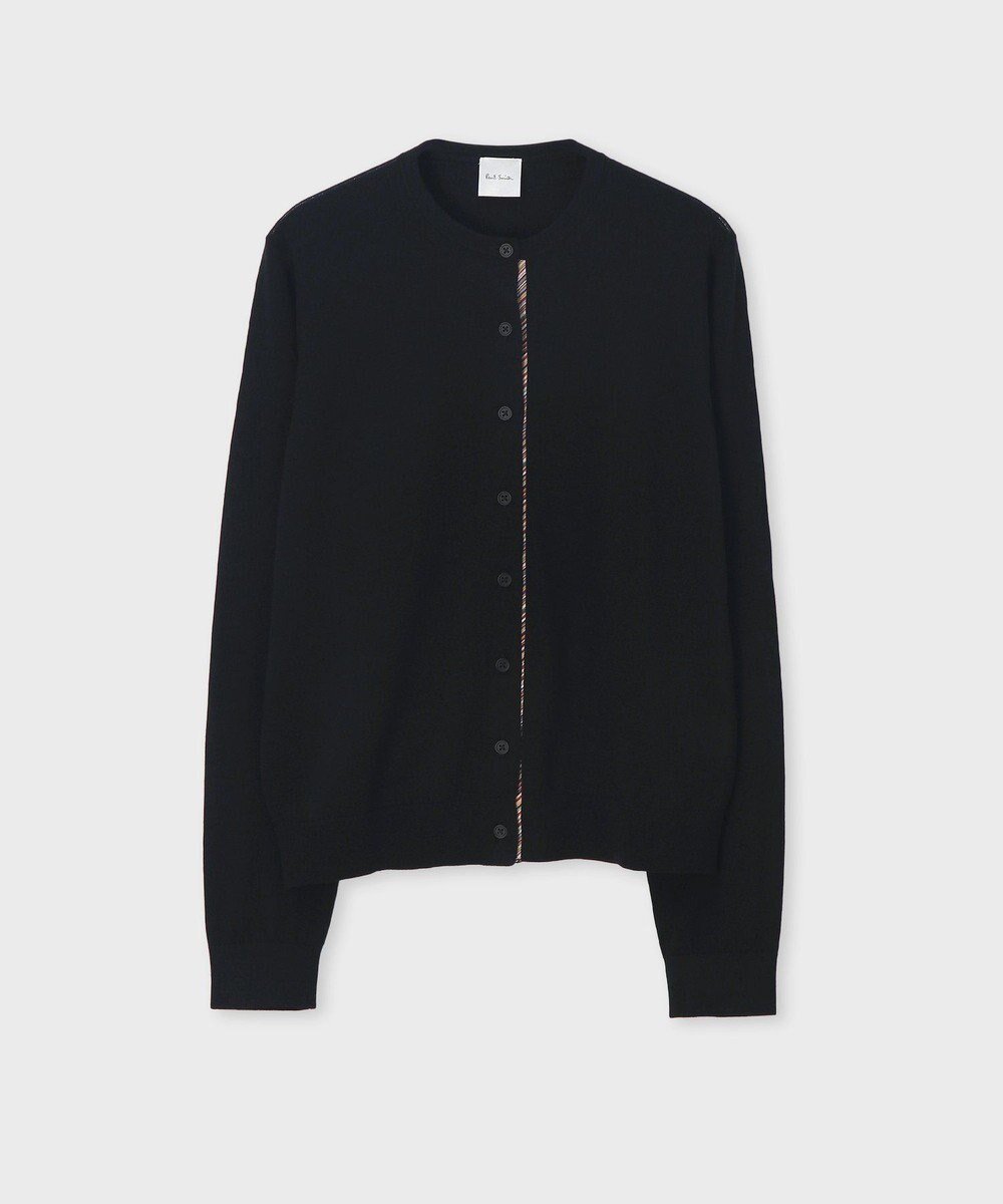 【ポール スミス/Paul Smith】の【洗える】ドレープウール ストライプ カーディガン インテリア・キッズ・メンズ・レディースファッション・服の通販 founy(ファニー) 　ファッション　Fashion　レディースファッション　Fashion for Women　トップス・カットソー　Cut & Sew Tops　カーディガン・羽織り　Layered Style Cardigans　おすすめ　Recommended / Our Picks　インナー　Innerwear　カットソー　Cut and Sewn Top　カーディガン　Cardigan, Knitwear　シンプル　Simple, Minimal　ストライプ　Stripe, Striped Pattern　リラックス　Relax, Relaxed Fit　エレガント 上品　Elegant　夏　Summer　S/S・春夏　SS, Spring/Summer, Warm Season　洗える　Machine Washable　A/W・秋冬　Autumn/Winter　ブラック|ID: prp329100004634392 ipo3291000000033366672