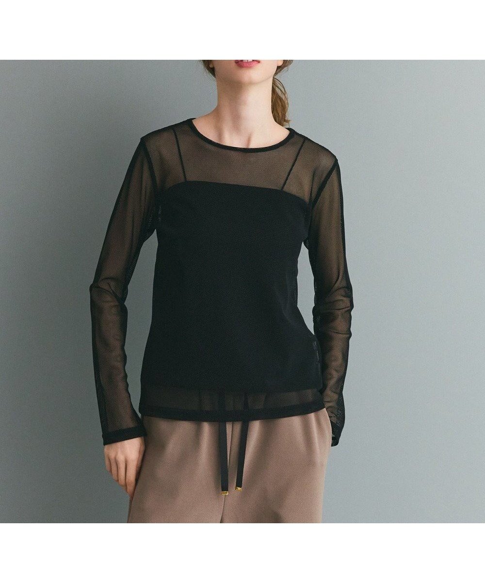 【グレース コンチネンタル/GRACE CONTINENTAL】のメッシュインナートップ インテリア・キッズ・メンズ・レディースファッション・服の通販 founy(ファニー) 　ファッション　Fashion　レディースファッション　Fashion for Women　トップス・カットソー　Cut & Sew Tops　トレンド　Trend, Trending Now　今季　This Season, Current Season　夏　Summer　定番　Standard, Basic Item　春　Spring　S/S・春夏　SS, Spring/Summer, Warm Season　A/W・秋冬　Autumn/Winter　ブラック|ID: prp329100004634409 ipo3291000000033366766