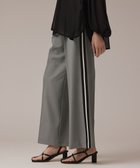 【グレース コンチネンタル/GRACE CONTINENTAL】のサイドラインパンツ グレー|ID: prp329100004634415 ipo3291000000033366818