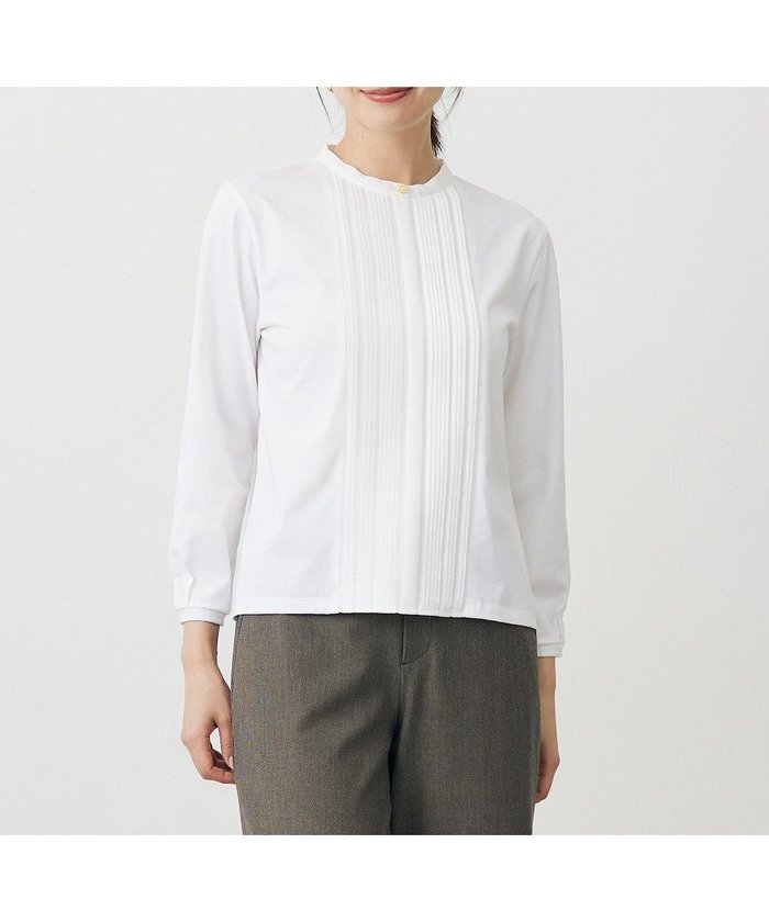 【ジェイ プレス/J.PRESS】のプレーティングジャージー カットソー インテリア・キッズ・メンズ・レディースファッション・服の通販 founy(ファニー) https://founy.com/ ファッション Fashion レディースファッション Fashion for Women トップス・カットソー Cut & Sew Tops シャツ・ブラウス・オフィスカジュアル Elegant Blouses & Button-Ups ロングTシャツ・Tシャツ Longline T-Shirts & Tees カットソー・ベーシックTシャツ Cut-and-Sewn Tops / Stretch Tees & Basics エレガント 上品 Elegant カットソー Cut and Sewn Top ジャケット Jacket, Outerwear ストレッチ Stretch, Stretchy Fabric メタル Metal, Metal Parts 夏 Summer S/S・春夏 SS, Spring/Summer, Warm Season A/W・秋冬 Autumn/Winter |ID: prp329100004634443 ipo3291000000035545641