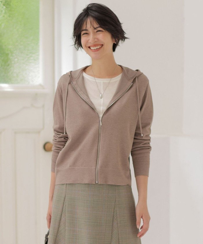 【ジェイ プレス/J.PRESS】のVis/Peスパーク ニット パーカー インテリア・キッズ・メンズ・レディースファッション・服の通販 founy(ファニー) https://founy.com/ ファッション Fashion レディースファッション Fashion for Women トップス・カットソー Cut & Sew Tops ニット Knit Tops & Sweaters レディースパーカー・カジュアルフーディー Casual Hoodies & Sweatshirts ドレープ Drape, Draping Fabric バランス Balance, Style Balance パーカー Hoodie, Parka A/W・秋冬 Autumn/Winter |ID: prp329100004634454 ipo3291000000033821156